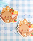 Bear Picnic Vinyl Sticker