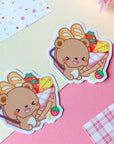 Bear Picnic Vinyl Sticker