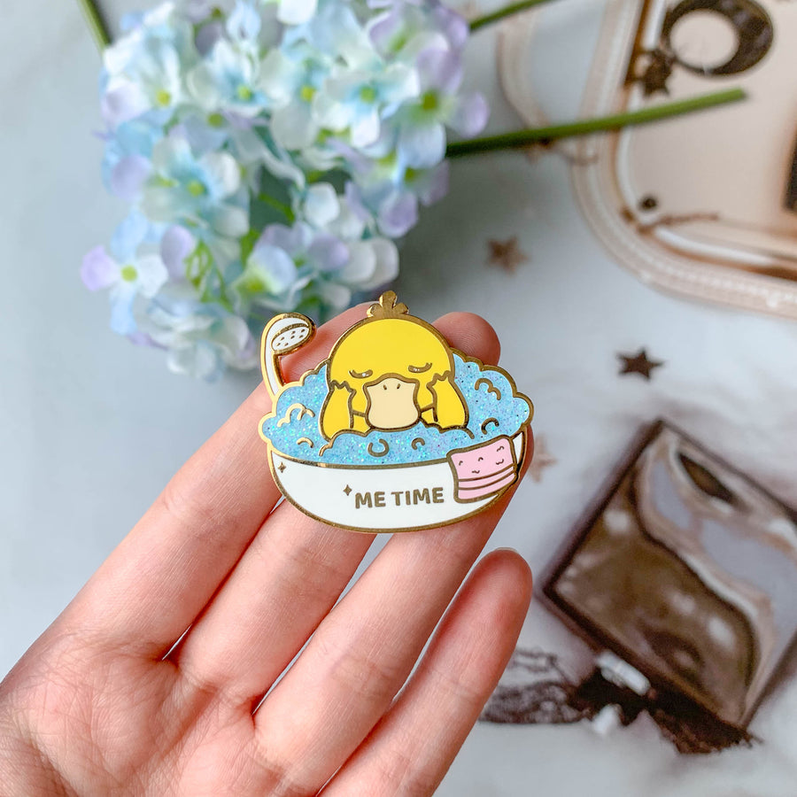 Duck "Me Time" Enamel Pin