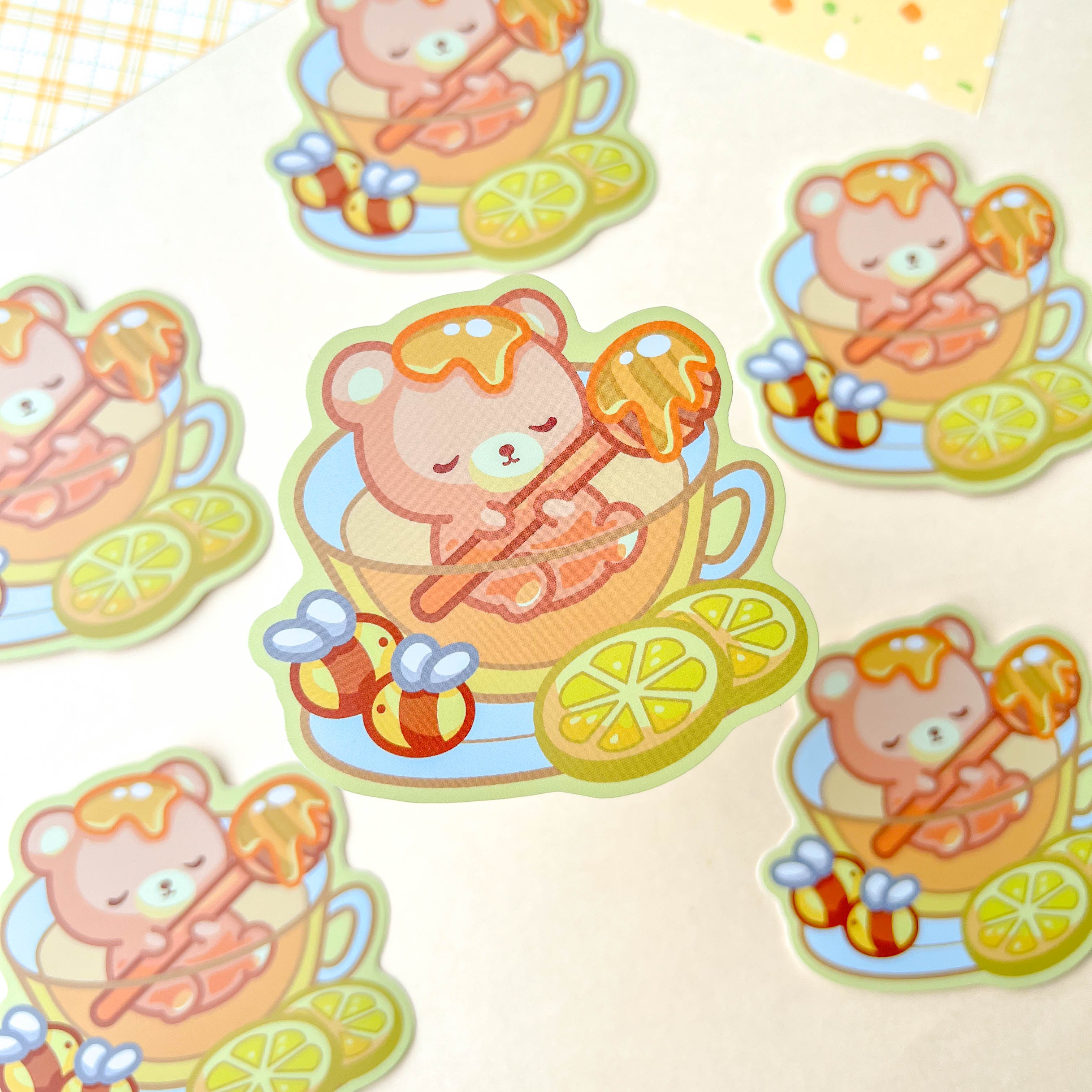Honey Lemon Tea Sticker (3&quot;)
