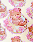 Sakura Otter Sticker (3")
